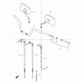 Схема узла: Руль & Тросики для Suzuki GSX1200