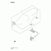 Схема вузла: Сидіння для Suzuki EN125