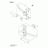 Схема вузла: Ручки керма (Model k5/k6) для Suzuki VL1500 Boulevard C90T