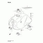 Схема узла: Топливный бак для Suzuki EN125