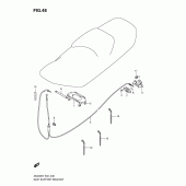 Схема вузла: Замок сидіння для Suzuki AN400 Burgman (EU analogue of SkyWave)