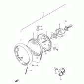 Схема вузла: Фара (E24) для Suzuki VL250 Intruder LC