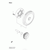 Схема вузла: Привід стартера для Suzuki AN400 Burgman (EU analogue of SkyWave)