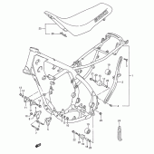 Схема вузла: Рама & Сидіння для Suzuki RM250