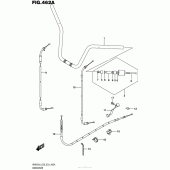 Схема вузла: Кермо & Тросики для Suzuki AN650 Burgman (EU analogue of SkyWave)