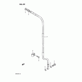 Схема узла: Передний тормозной шланг (Model k) для Suzuki RM125