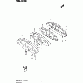 Схема вузла: Speedometer (An400Zal6 E28) для Suzuki AN400 Burgman (EU analogue of SkyWave)
