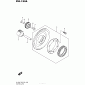 Схема вузла: Привід стартера Suzuki VL1500 Boulevard C90T BOSS