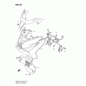 Схема узла: Передний обтекатель (An400al1 e33) для Suzuki AN400 Burgman (EU analogue of SkyWave)