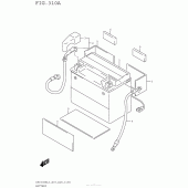 Схема вузла: Акумулятор для Suzuki DR650 DR650SE