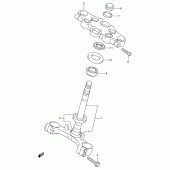 Схема вузла: Рульова траверса (Model k3) для Suzuki GSX750 Katana