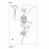 Схема узла: Карбюратор для Suzuki DR200 DR200SE
