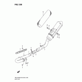 Схема вузла: Вихлопна система (Rm-z450l1) для Suzuki RM-Z450