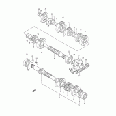 Схема узла: Трансмиссия для Suzuki TS200