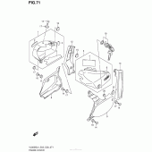 Схема вузла: Бічні панелі (Vl800Bl4 E28) для Suzuki VL800 Boulevard C50 BOSS