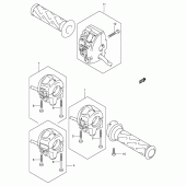 Схема вузла: Пульт управління рульової (An650k3/lk3) для Suzuki AN650 Burgman (EU analogue of SkyWave)