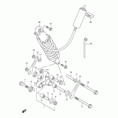 Схема вузла: Важіль прогресії для Suzuki XF650 Freewind