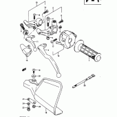 Схема узла: Левый пульт управления рулевой для Suzuki DR650 DR650R