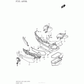 Схема вузла: Передній бардачок для Suzuki AN650 Burgman (EU analogue of SkyWave)