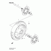 Схема узла: Переднее колесо (Vzr1800l2 e24) для Suzuki VZR1800 Intruder M1800R/ Boulevard M109R
