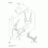 Схема узла: Передний обтекатель для Suzuki GSX-R600