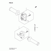 Схема вузла: Пульт управління рульовий для Suzuki DR-Z400 DR-Z400SM