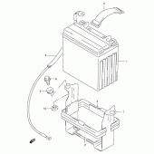 Схема узла: Аккумулятор для Suzuki GSX-R400