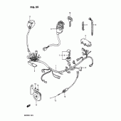 Схема узла: Электропроводка для Suzuki DR200 DR200