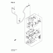 Схема вузла: Паливний насос для Suzuki AN650 Burgman (EU analogue of SkyWave)