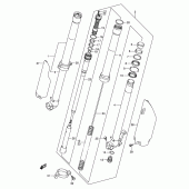 Схема узла: Передняя вилка (Model k5) для Suzuki RM-Z450