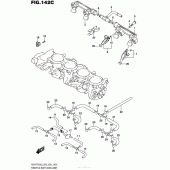 Схема вузла: Throttle Body Hose/Joint (Gsx-R750L6 E33) для Suzuki GSX-R750