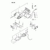 Схема вузла: Задній ліхтар (Стоп-сигнал) (Model h/j/k/l/m/n/p/r) для Suzuki VS1400 Intruder 1400