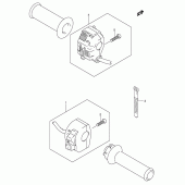 Схема узла: Пульт управления рулевой (Dr-z400ek5/k6/k7/k9 e24) для Suzuki DR-Z400 DR-Z400E