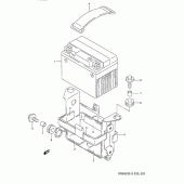 Схема вузла: Акумулятори (Model n/p) для Suzuki DR650 DR650S