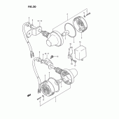 Схема вузла: Поворотники (Model z/k/p) для Suzuki TS185