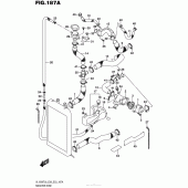 Схема вузла: Патрубок системи охолодження (Vl1500Tl6 E28) для Suzuki VL1500 Boulevard C90T