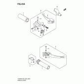 Схема узла: Ручки руля (Model k7/k8/k9/l0) для Suzuki VL800 Boulevard C50T