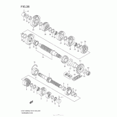 Схема узла: Трансмиссия для Suzuki GSX1300 Hayabusa