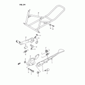 Схема вузла: Підставка для Suzuki GSX-R750
