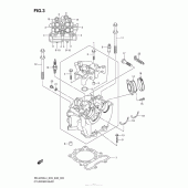 Схема вузла: Головка циліндра для Suzuki RM-Z250