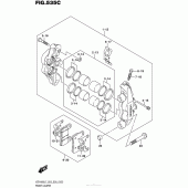 Схема узла: Передний тормозной суппорт (Vzr1800Bzl7 E28) для Suzuki VZR1800 Boulevard M109R B.O.S.S