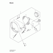 Схема узла: Фара (P19) для Suzuki GZ125 Marauder
