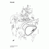 Схема вузла: Бічна кришка (Model k9) для Suzuki VL1500 Boulevard C90T