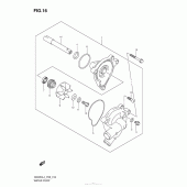 Схема вузла: Водяний насос для Suzuki GW250 Inazuma