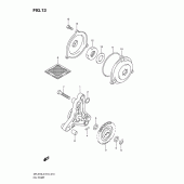 Схема узла: Масляный насос для Suzuki DR-Z70