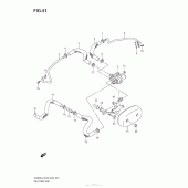 Схема узла: Система индукции воздуха для Suzuki VZ800 Boulevard M50