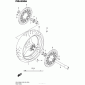 Схема вузла: Переднє колесо Suzuki GSX-R1000
