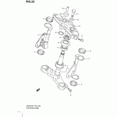 Схема узла: Рулевая траверса (Gs500h) для Suzuki GS500