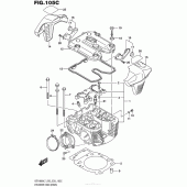 Схема вузла: Головка циліндра (Задня) (Vzr1800Bzl7 E28) для Suzuki VZR1800 Boulevard M109R BOSS