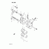Схема узла: Передний тормозной суппорт (Model m) для Suzuki RM125